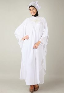 Contoh-Baju-Gamis-Warna-Putih-Syari