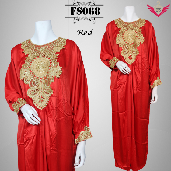 Gamis Kaftan Satin FS068 - Fika Shop