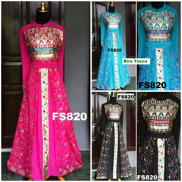 Mode Fashion 2014, Baju Pesta Sari India & Brokat - Fika Shop