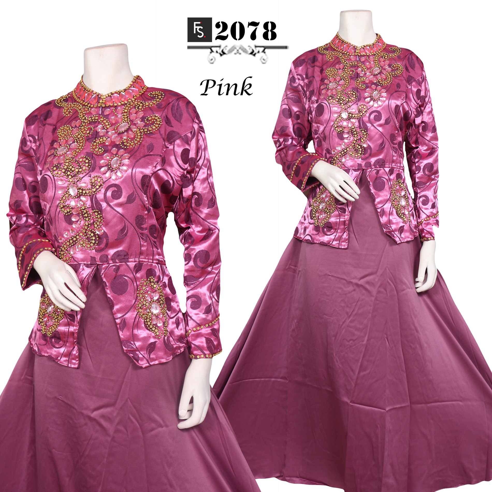  Baju Gamis Jumbo Gordyn FS2097 Fika Shop