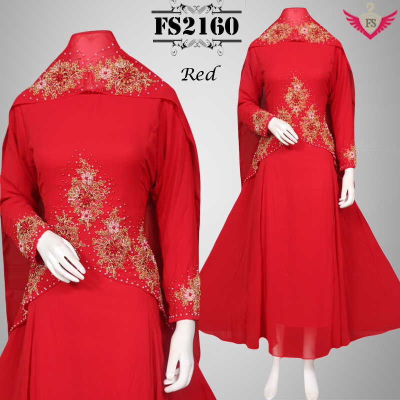 baju gamis pesta ceruty naura fs2160 plus pashmina fika shop baju gamis pesta ceruty naura fs2160 plus pashmina fika shop