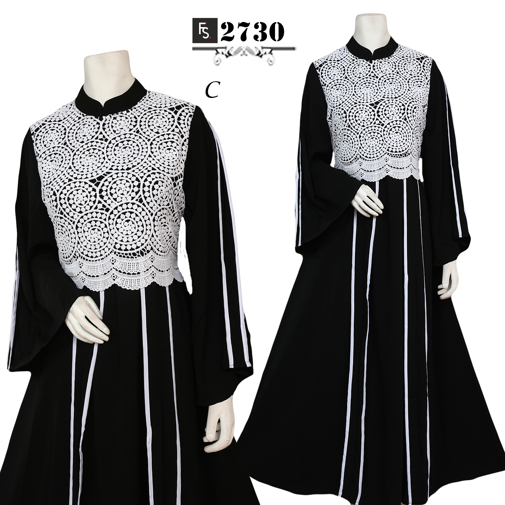  Baju  Pesta Abaya  Brokat  FS2730 Fika Shop