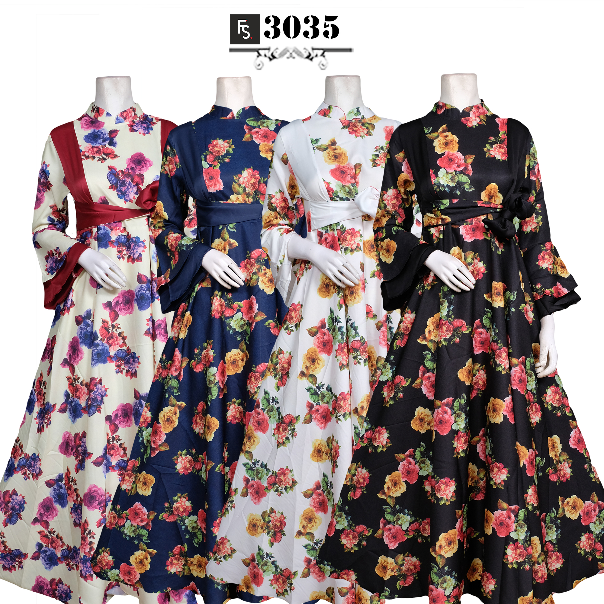  Baju  Pesta  Flower  Malika FS3035 Fika Shop