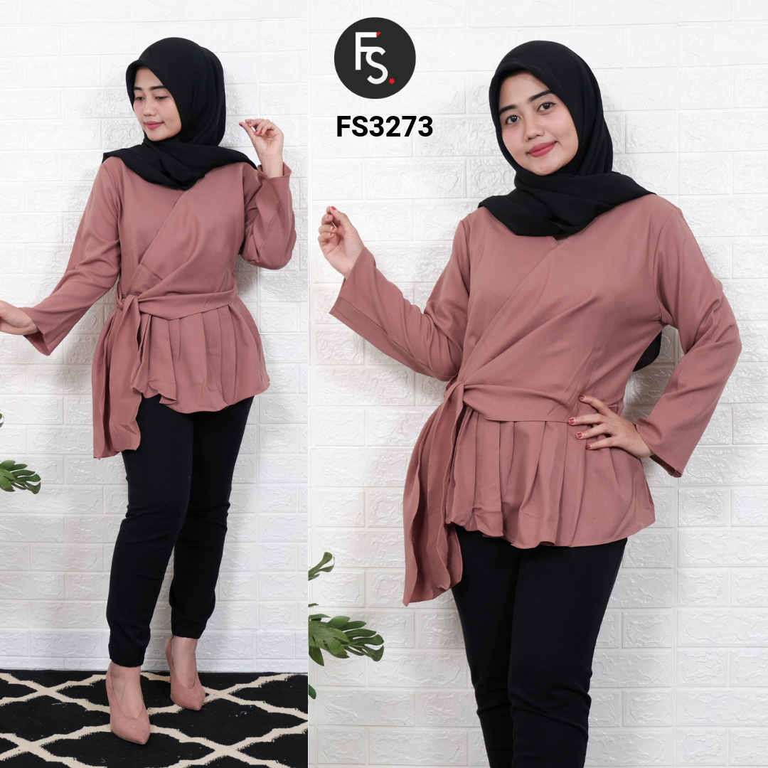  Baju  Atasan  Moscrepe FS3273 Fika Shop 