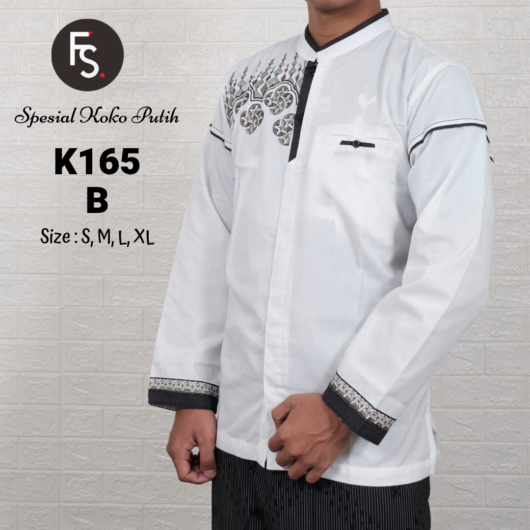  Baju Koko Lengan Panjang Syahdika K165 Fika Shop