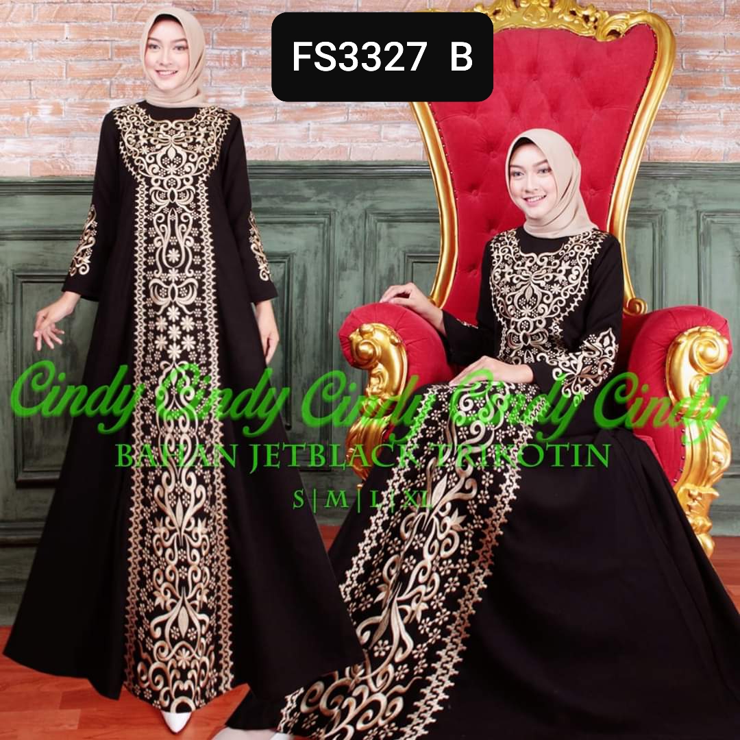  Baju  Gamis Abaya  FS3327 Fika Shop